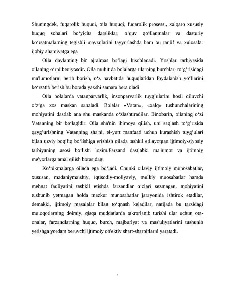 Tursunoy Sodiqova asarlari asosida yoshlarda oila ilmini tasavvurini shakllantirishi 4
