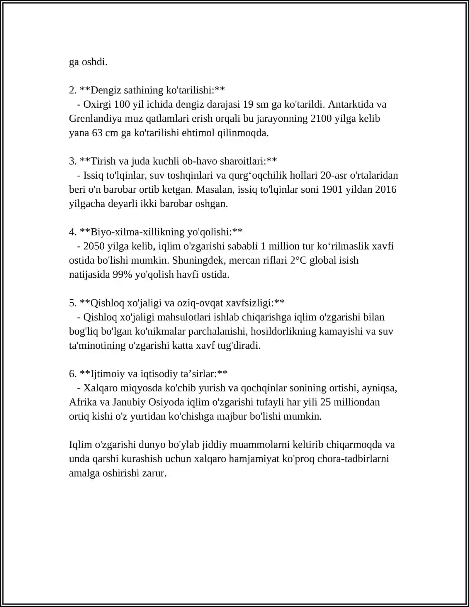 CLIMATE CHANGE 4
