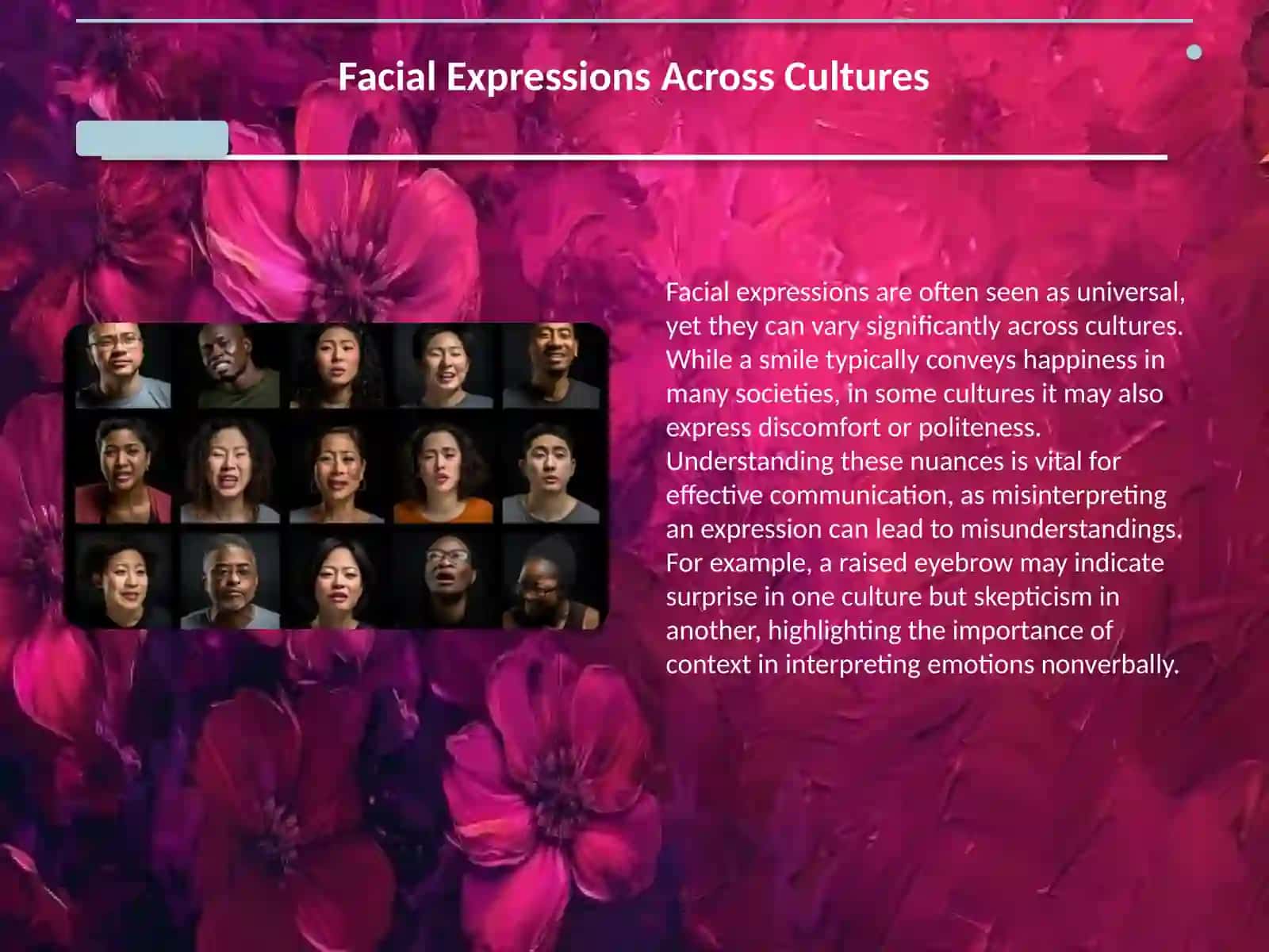 Understanding culture - interpreting body language 4
