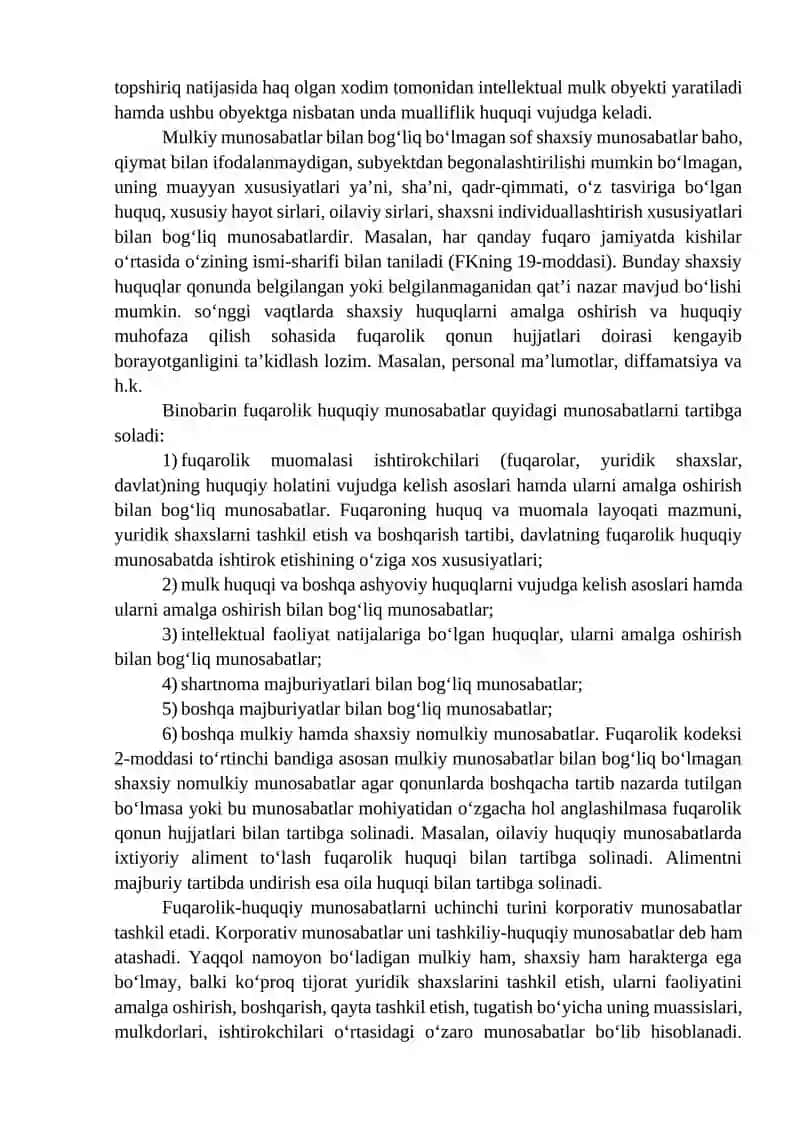 Fuqarolik huquqi faniga kirish 4