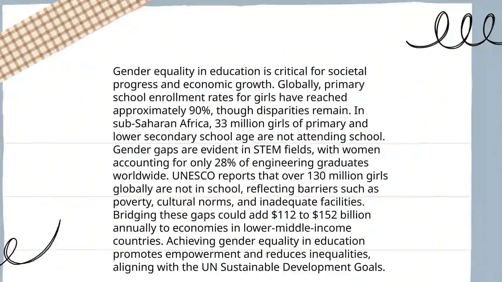 Ensure inclusive and equitable quality education andi promote lifelong learning opportunities for all 4