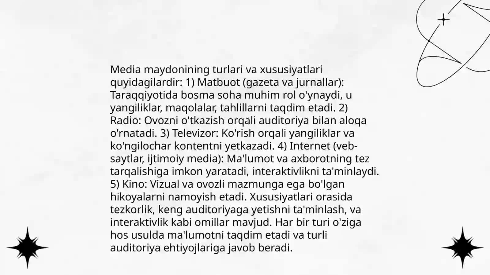 Media maydon tuzilishi va uning jamiyat rivojiga tasiri 4