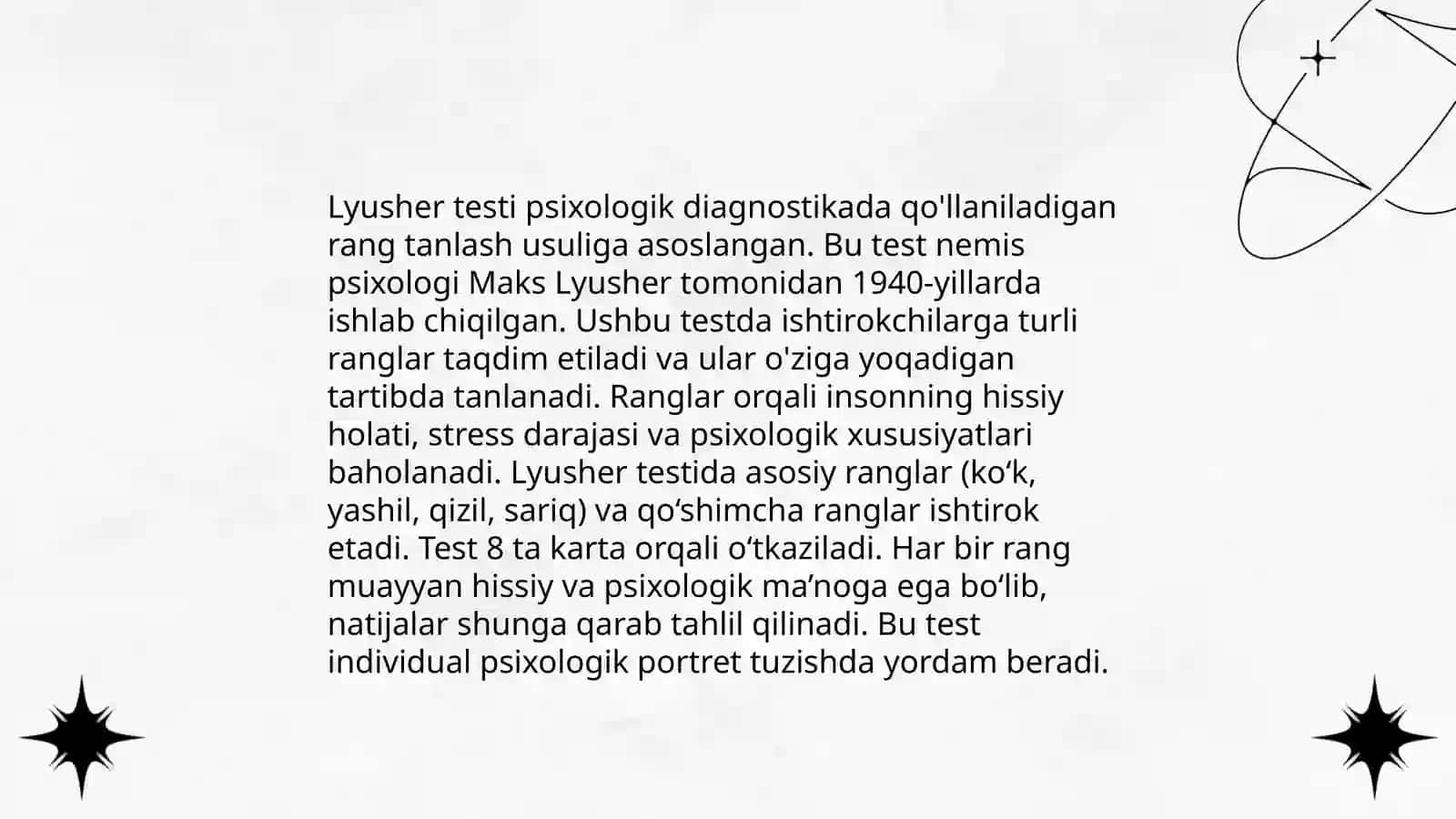 Lyusher metodikasi 4