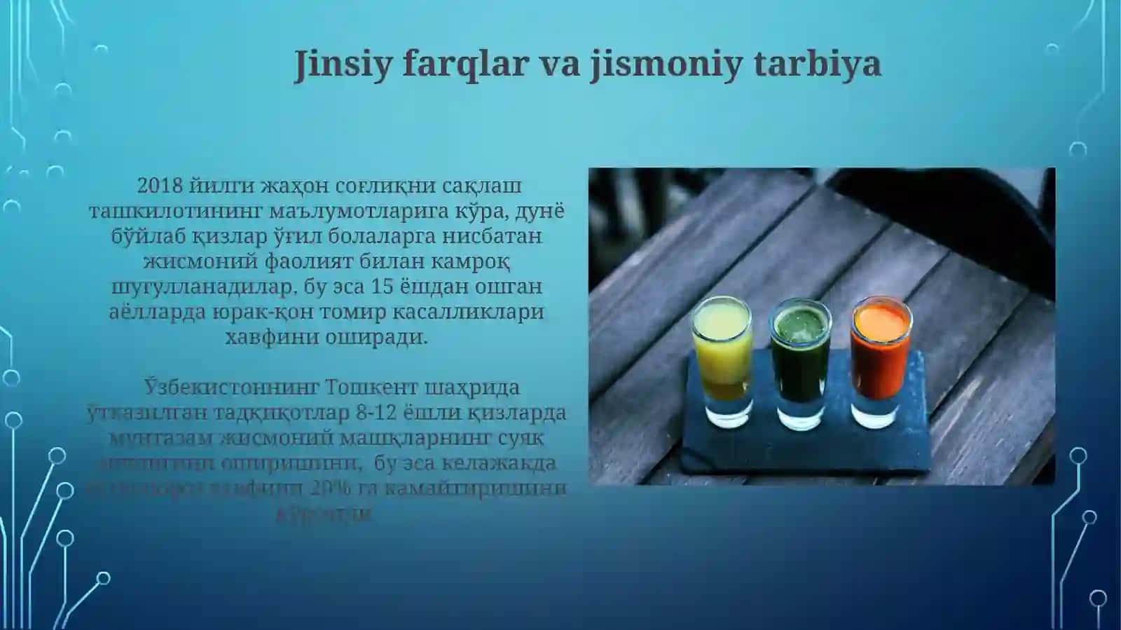 Jismoniytarbiyaningrolivavaleologikahamiyati. Yoshiga,jinsigasalomatlikdarajasiga 4
