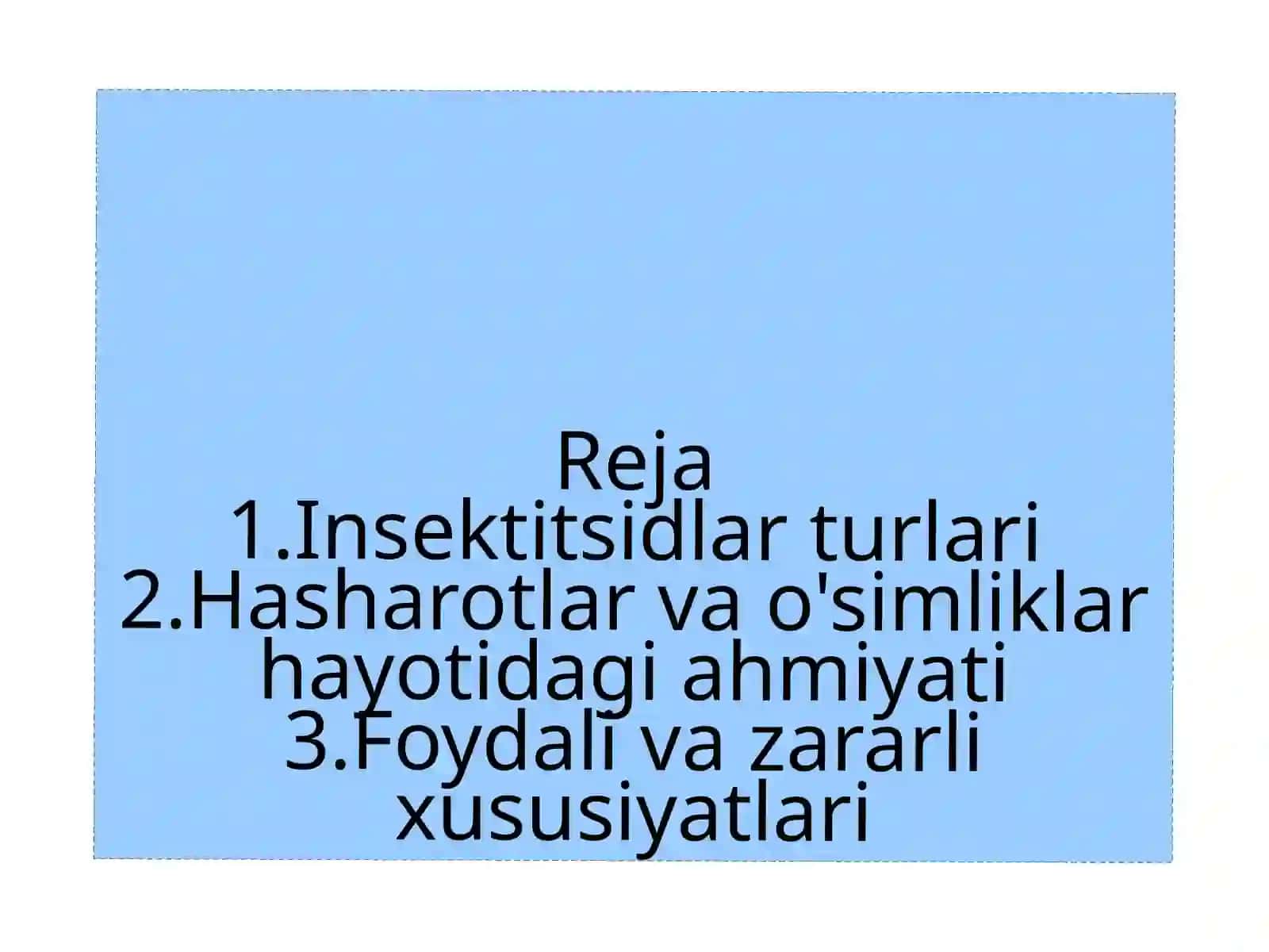 Insektitsidlarning faoliyatturlari 4