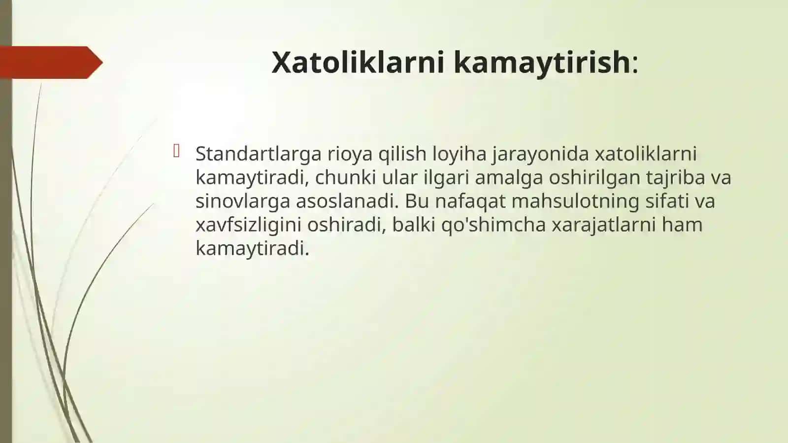 Loyihalashda standartlar 4