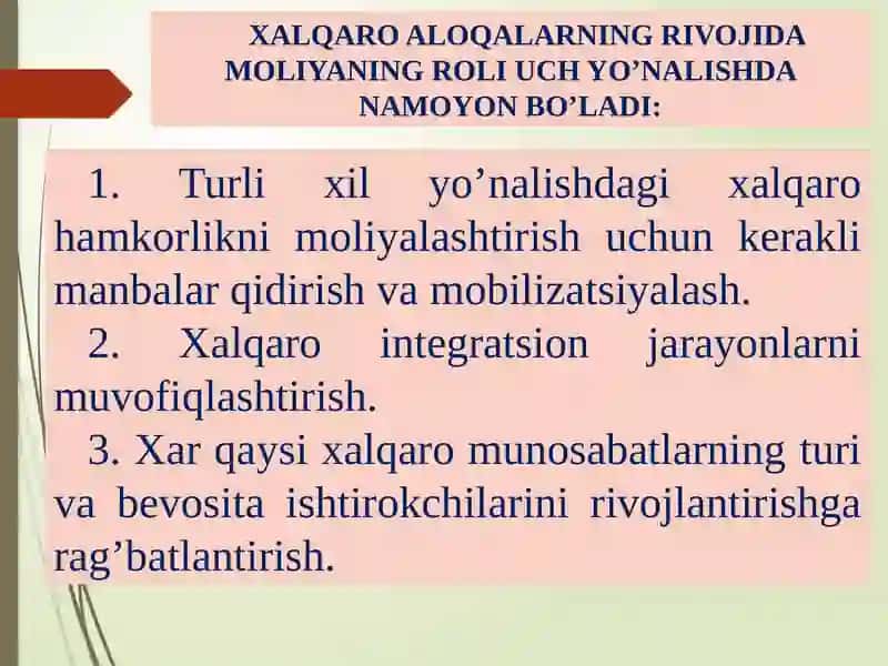ХALQARO MOLIYA 4