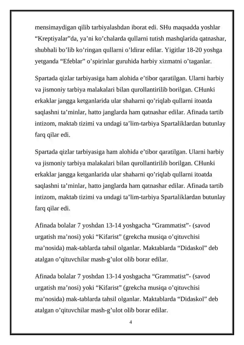 Pedagogik fikrlar taraqqiyoti va tarixiyligi 4