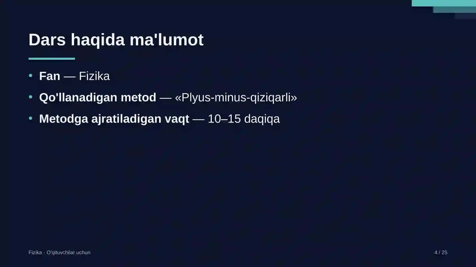 fizika darslarida plyus minus qiziqarli metodidan foydalanish 1037 4