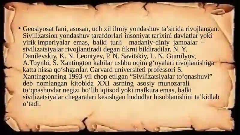 Geosiyosiy tizimlar 4