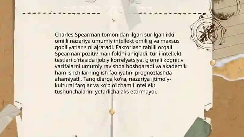 Intellekt va kreativlik nazariyalari 4