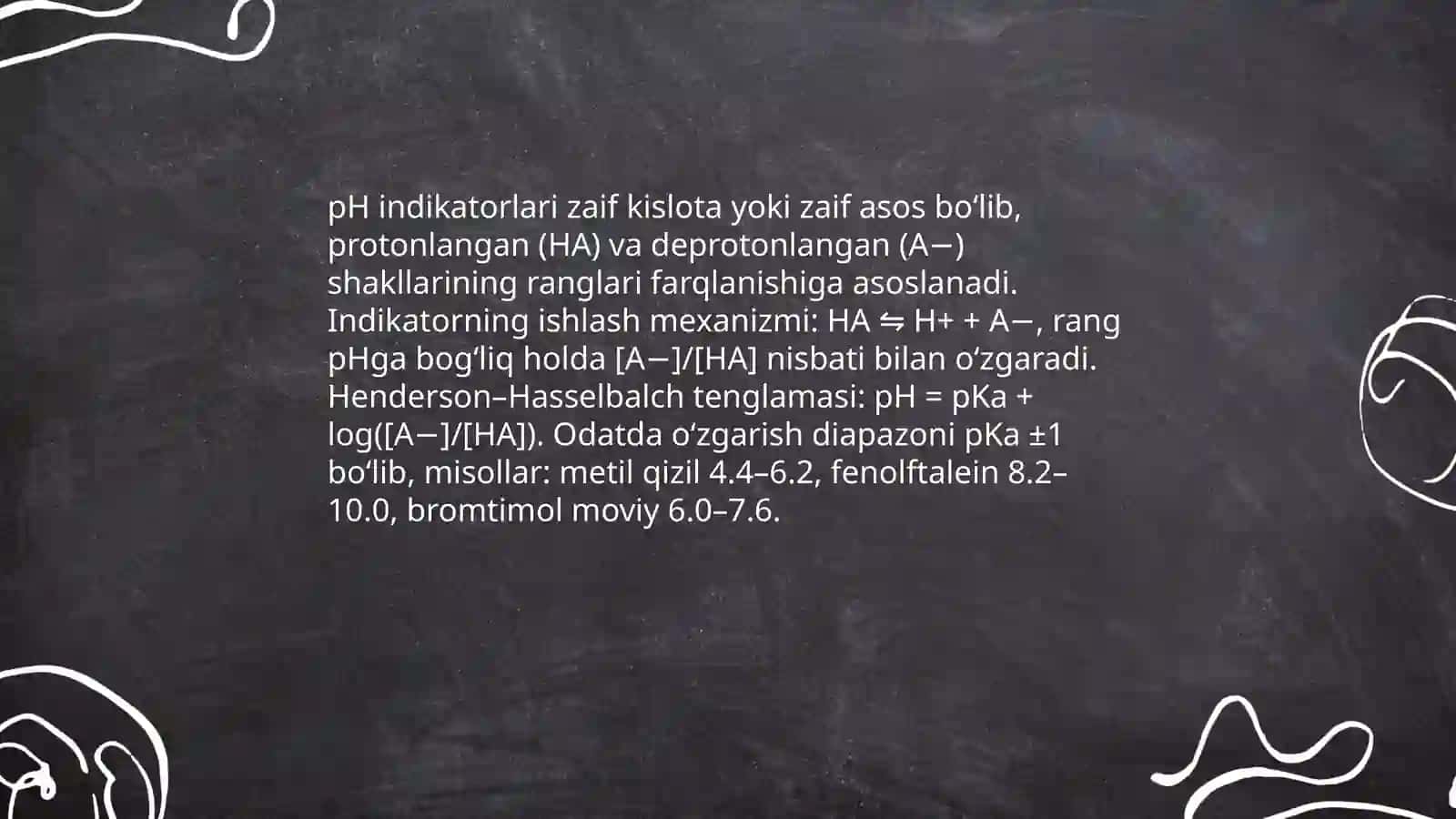Rangli indikatorlar 4
