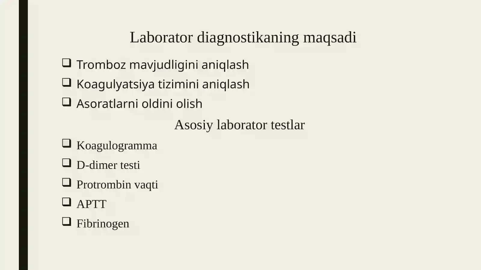 Trombozlar laborator diagnostikasi. 4