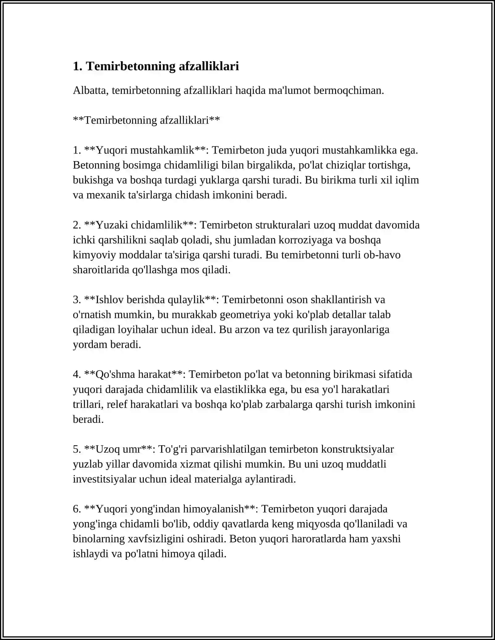 TEMIRBETONNING MOHIYATI VA BUNDA ARMATURANING ROLI 4