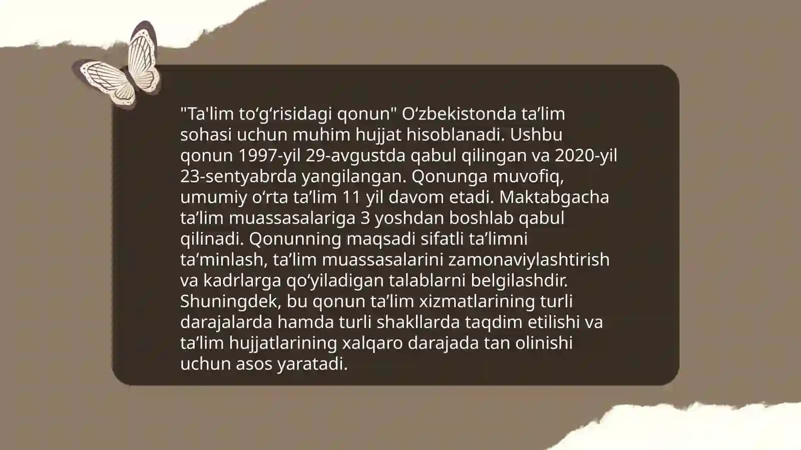 Taʼlim mazmunini belgilab beruvchi meʼyoriy - huquqiy hujjatlar 4