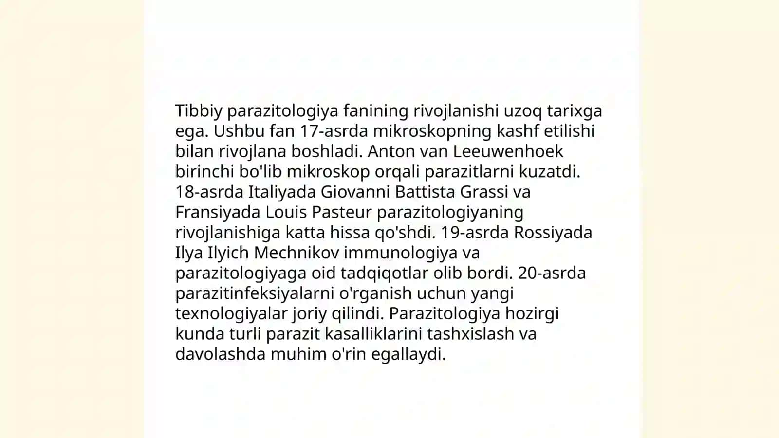 Tibbiy germintologiya va parazitologiya 4
