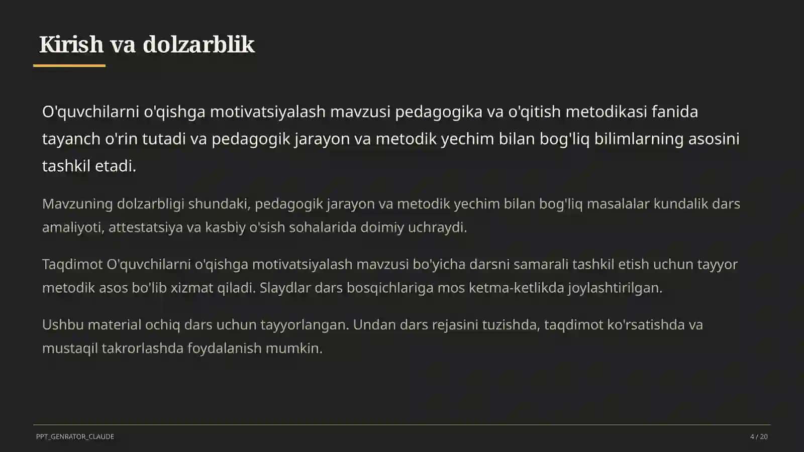 O'quvchilarni o'qishga motivatsiyalash 4