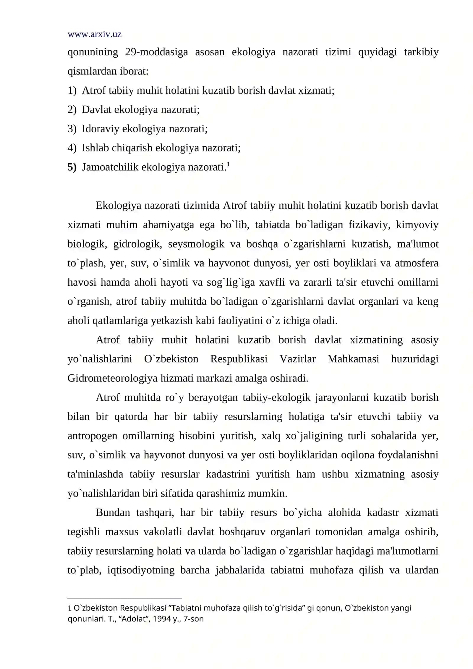Ekologiya nazorati 4