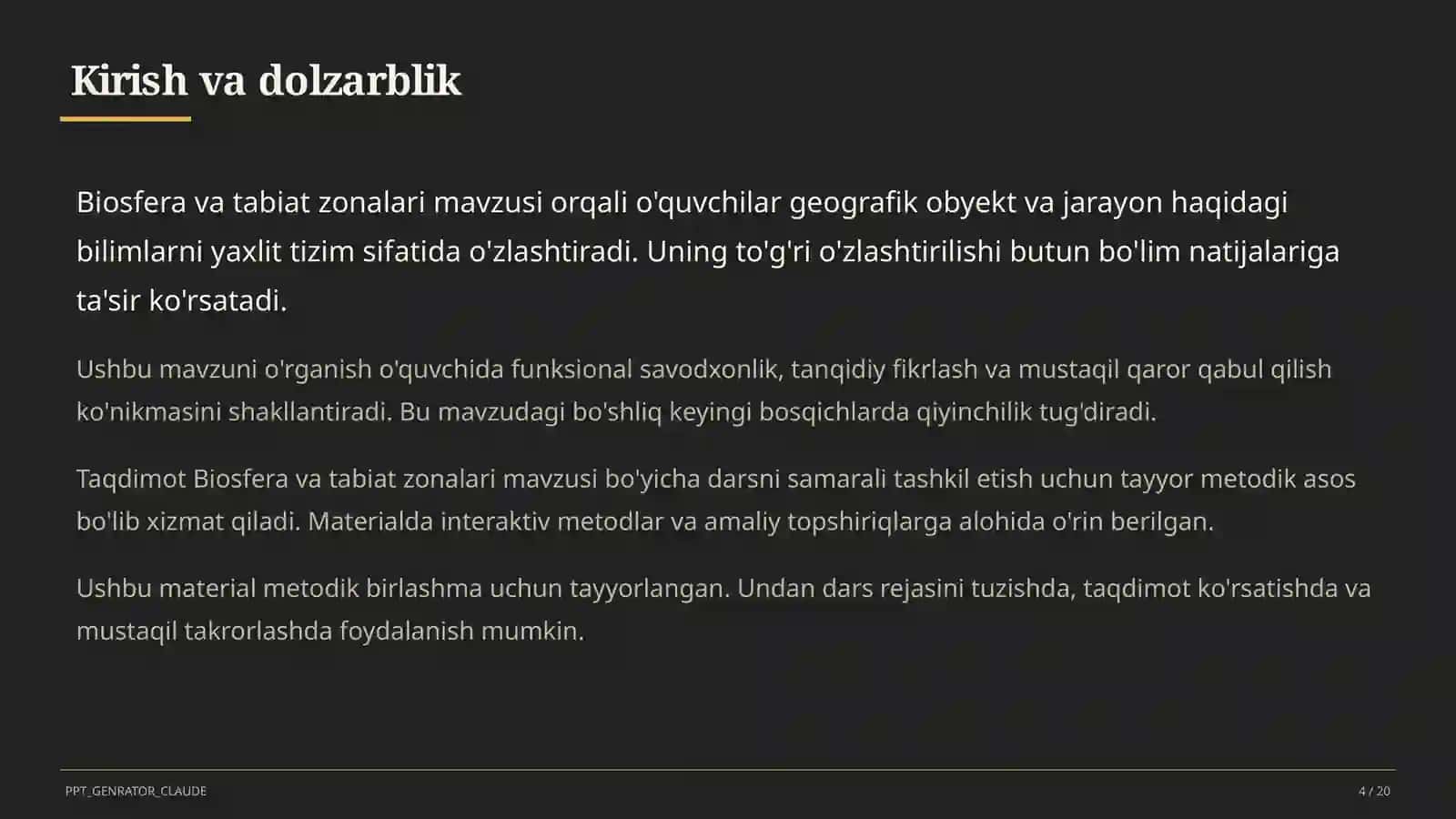 Biosfera va tabiat zonalari (6-sinf) 4