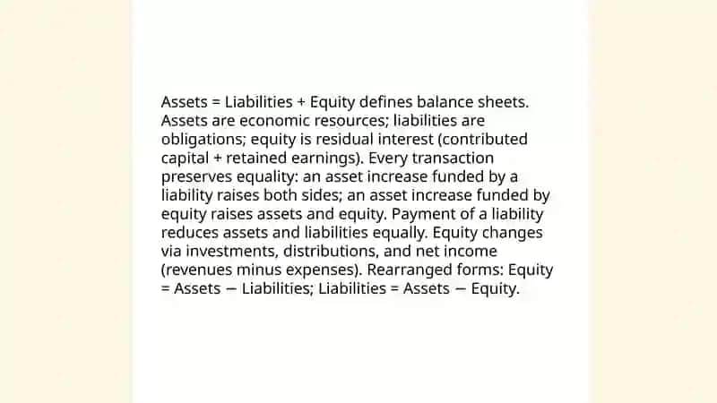 Balance sheets 4