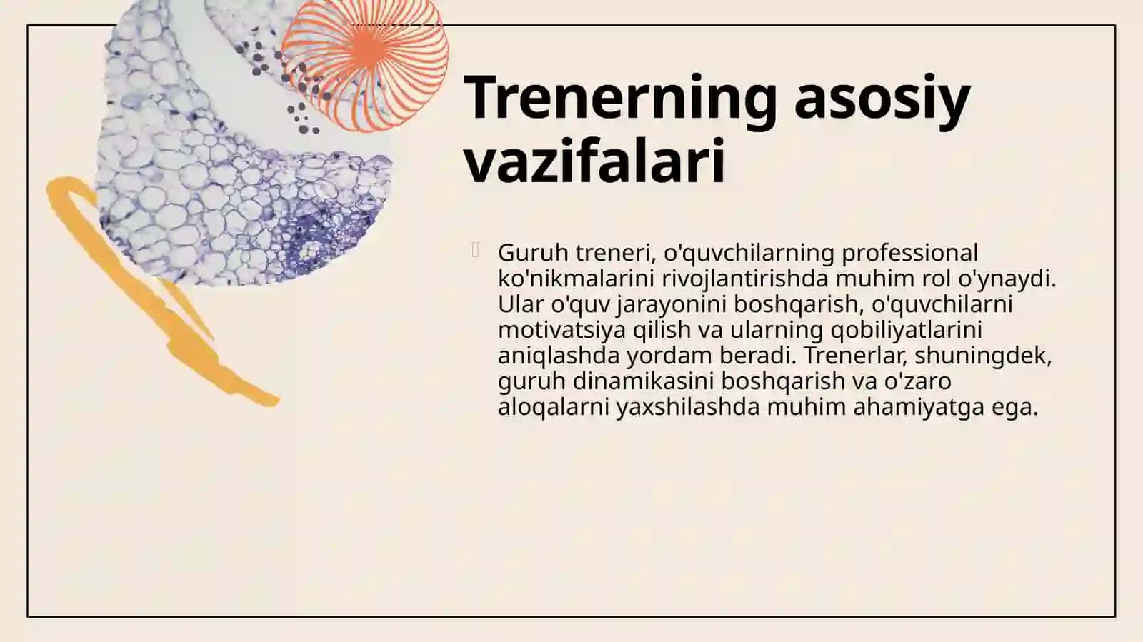Guruh treninglarining kasbiy ko'nikmalari 4
