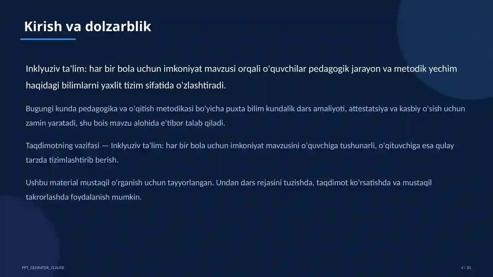 Inklyuziv ta'lim: har bir bola uchun imkoniyat 4
