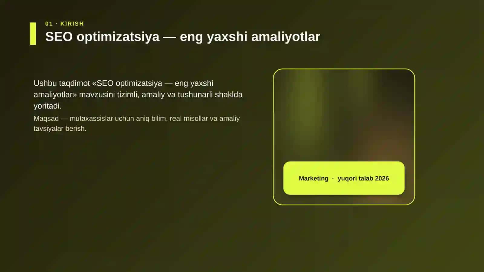 SEO optimizatsiya — eng yaxshi amaliyotlar 4