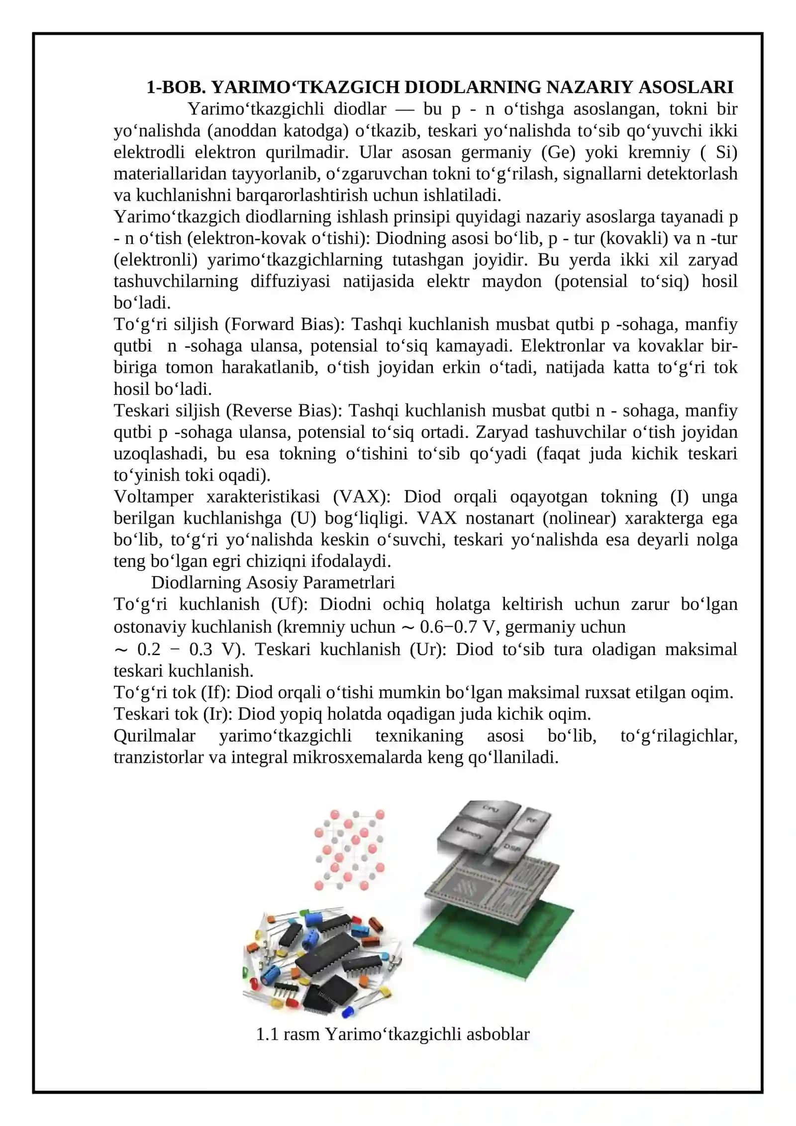 Elektronika Yarimotkazg’ich diodlar 4