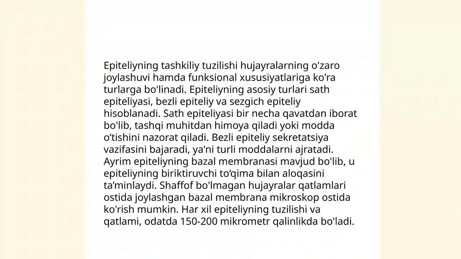 A'zolar shilliq pardalari tarkibidagi epiteliyning oʻziga xosligi 4