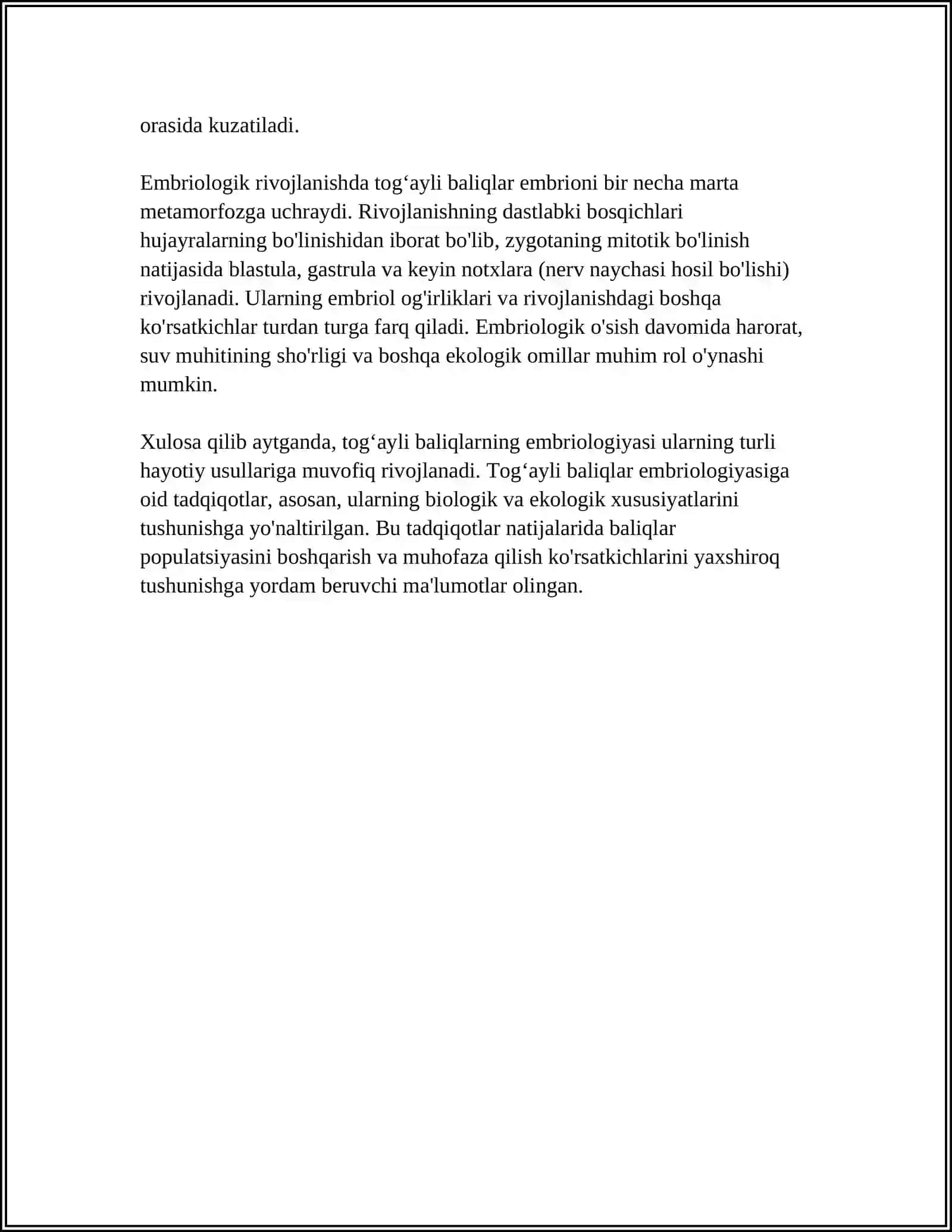 TOGʻAYLI BALIQLARNING INDIVIDUAL RIVOJLANISH XUSUSIYATLARI 4
