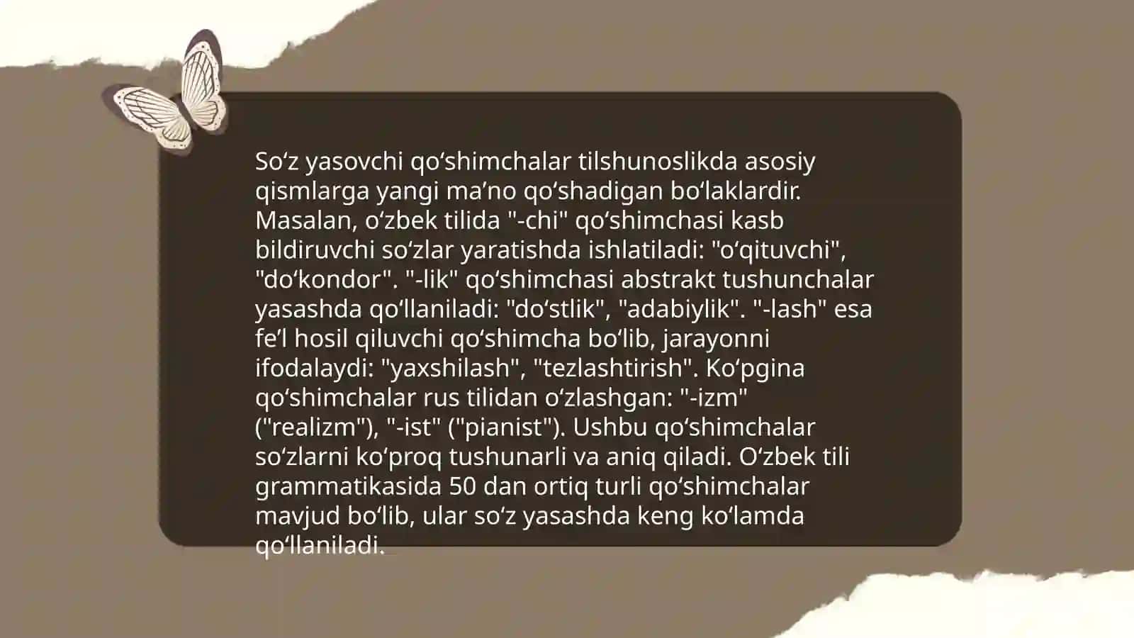 Soʻz yasovchi qoʻshimchalar 4