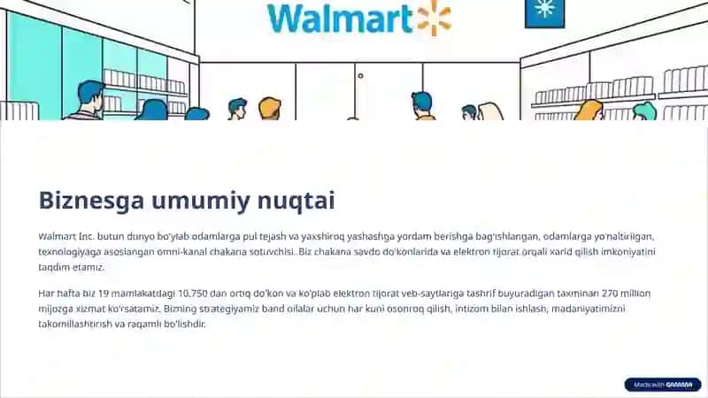 Wallmart kompaniyasi iqtisodiy tahlil 4