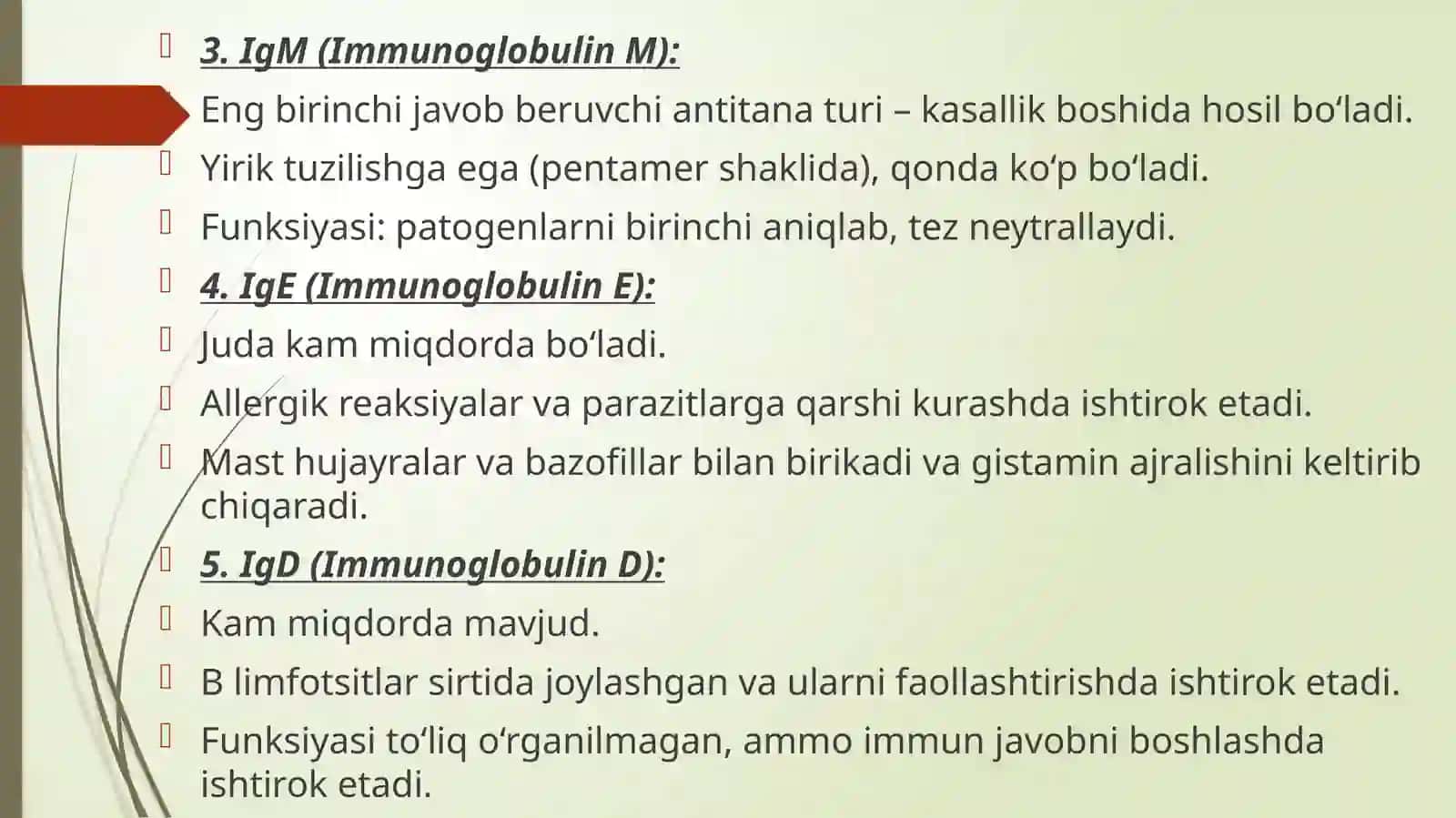 immunoglabulinlar turlari va tuzilishi 4