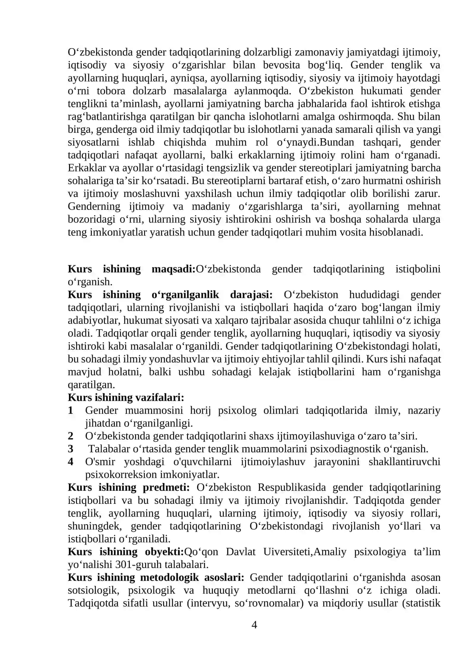 Oʻzbekistonda gender tadqiqotlarining istiqboli 4