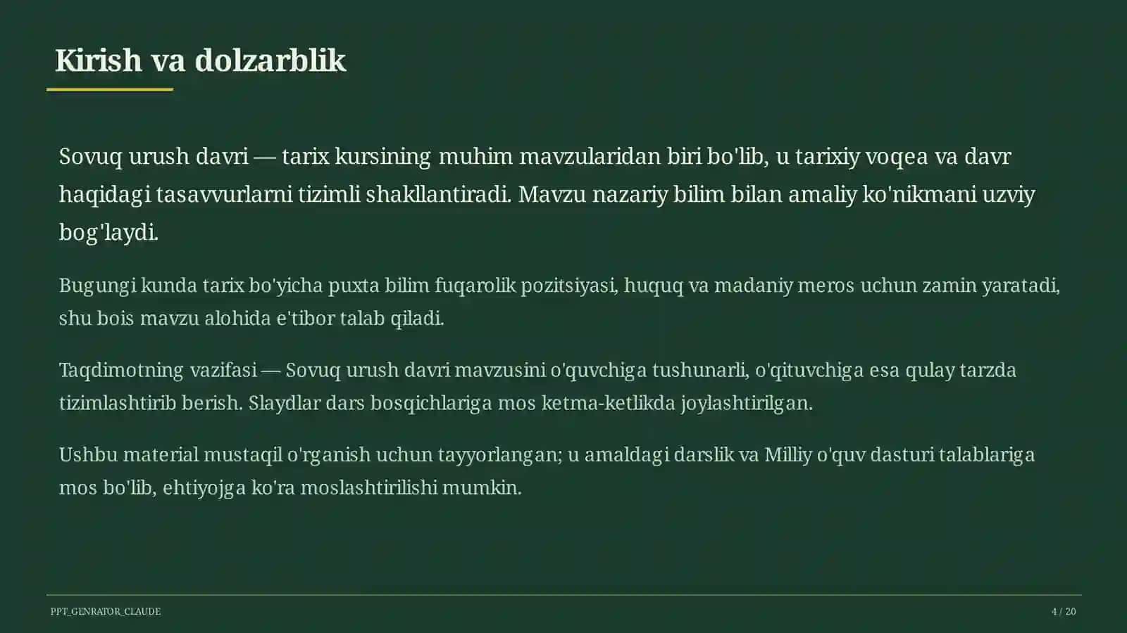 Sovuq urush davri (10-sinf) 4