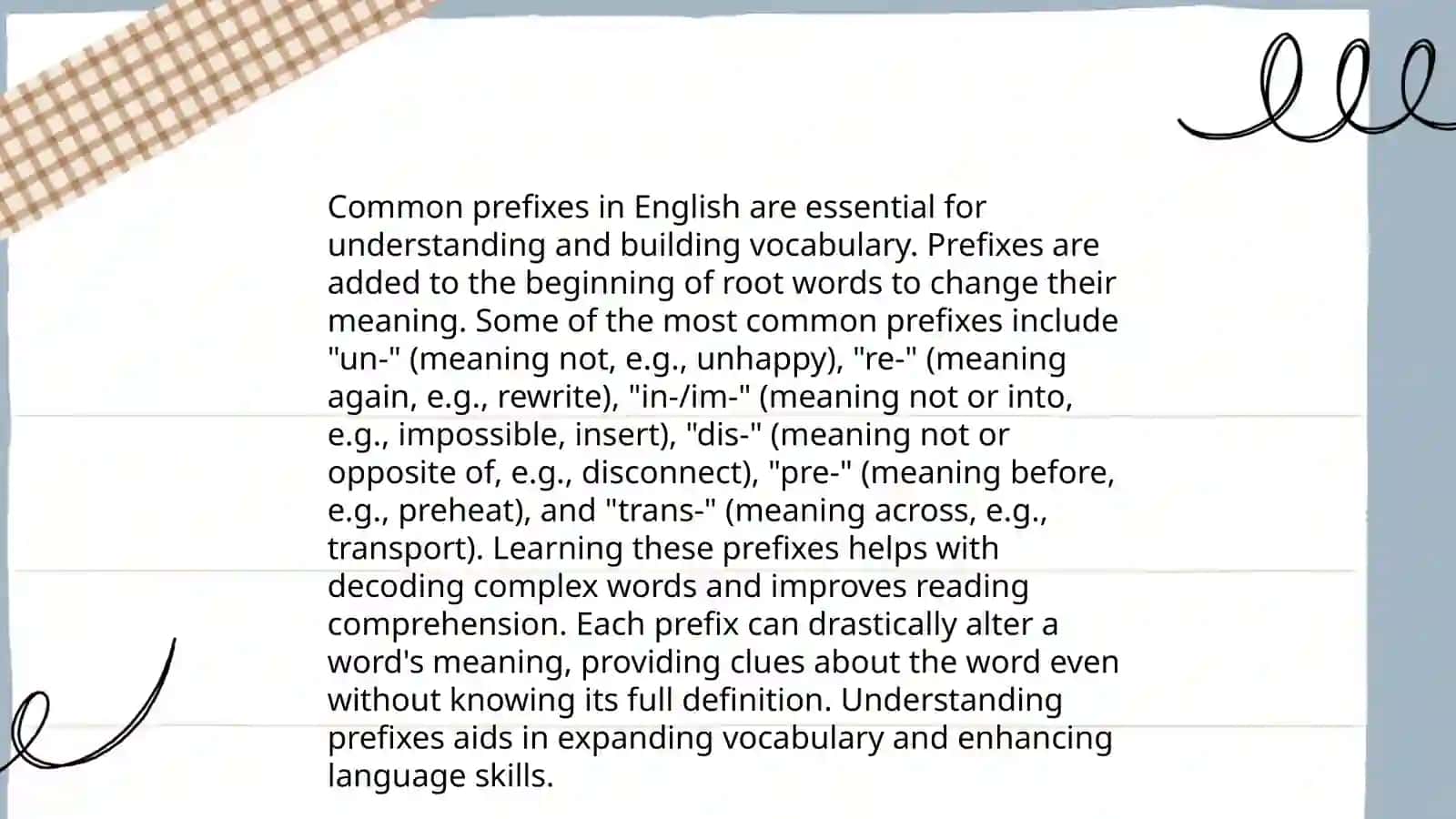 Stress Patterns in Prefix Words 4