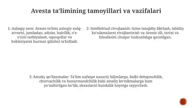 Avestoda Talim Tarbiyaga Oid Fikrlar 4