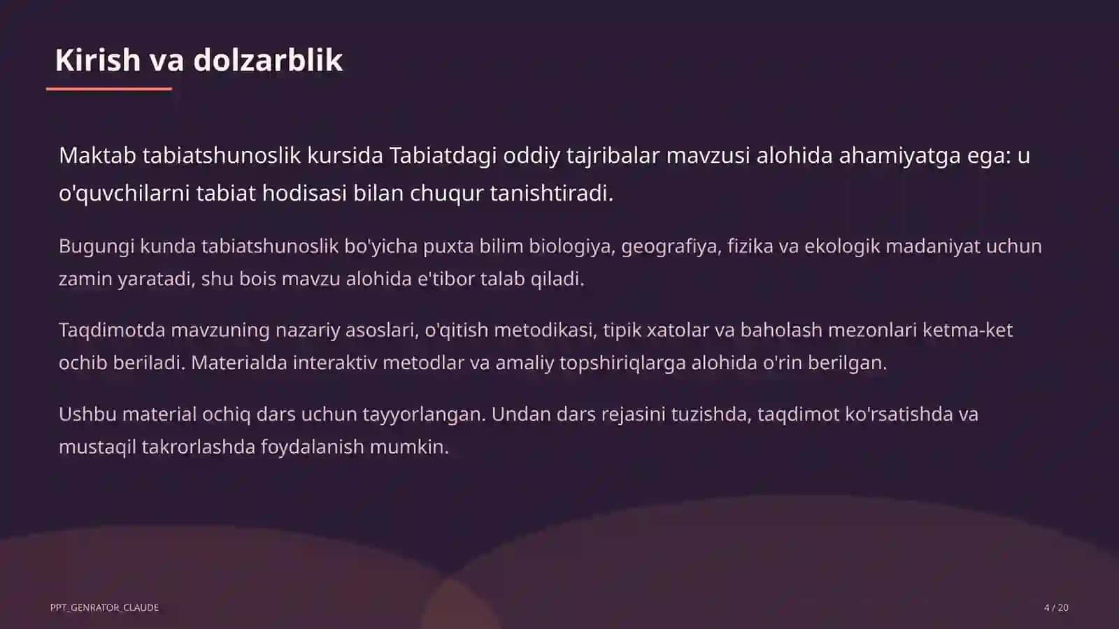 Tabiatdagi oddiy tajribalar (4-sinf) 4