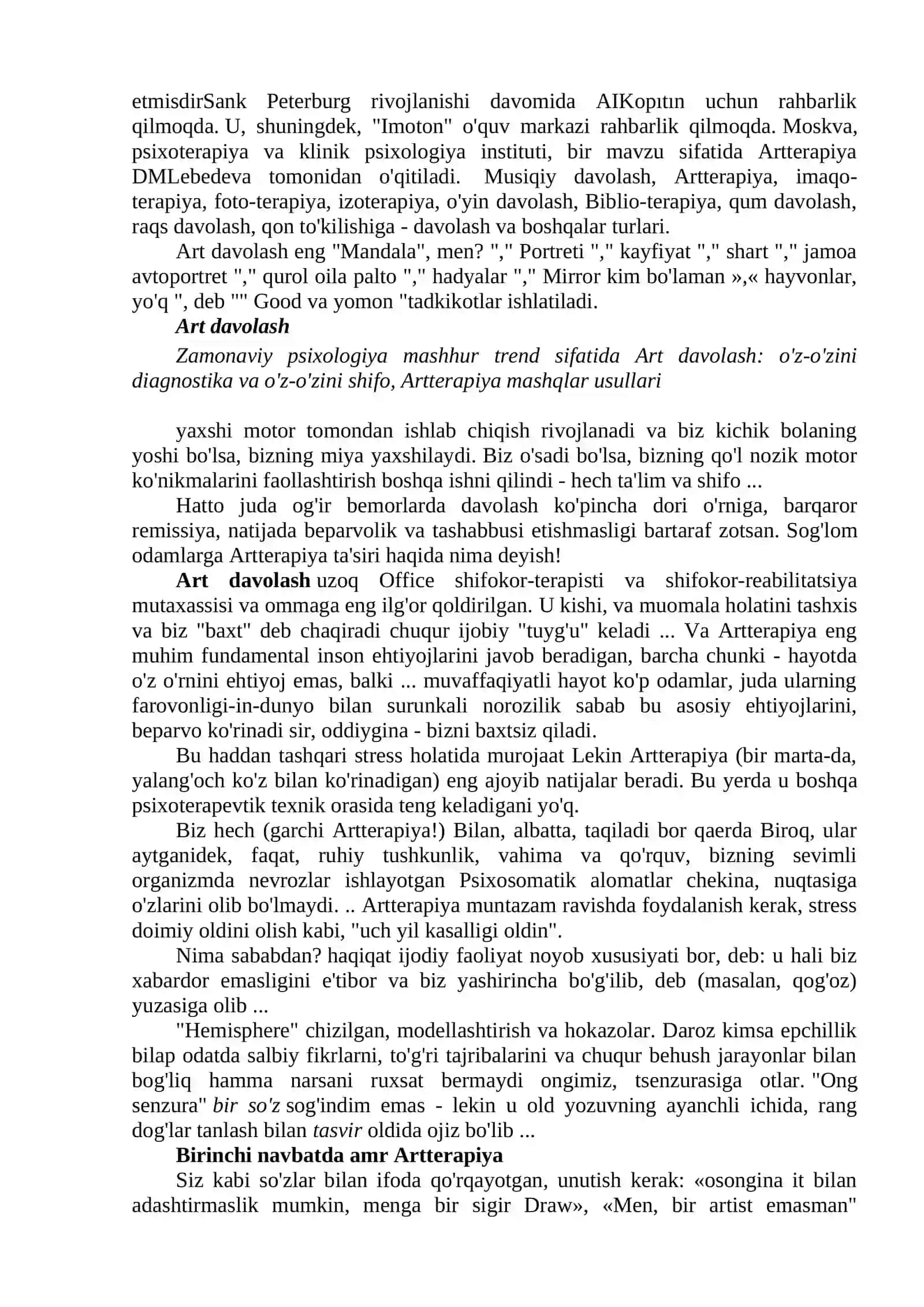 ARTTERAPIYA NIMA? 4