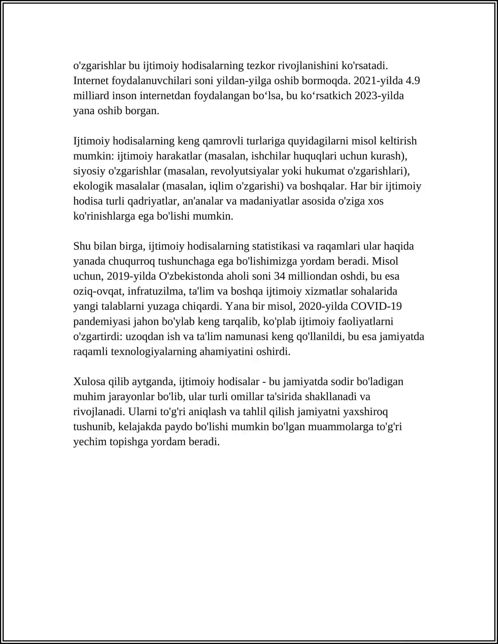 TIL -IJTIMOIY HODISA 4
