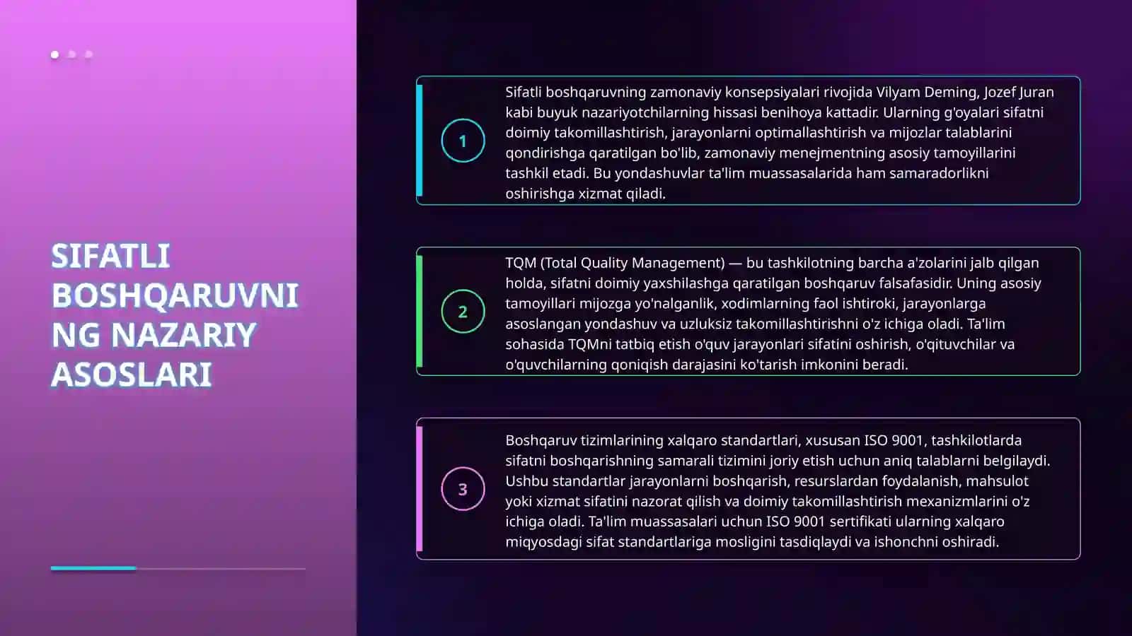 Ta'lim muassasasini boshqarish sifatli boshqarishda xalqaro tajribalar 4