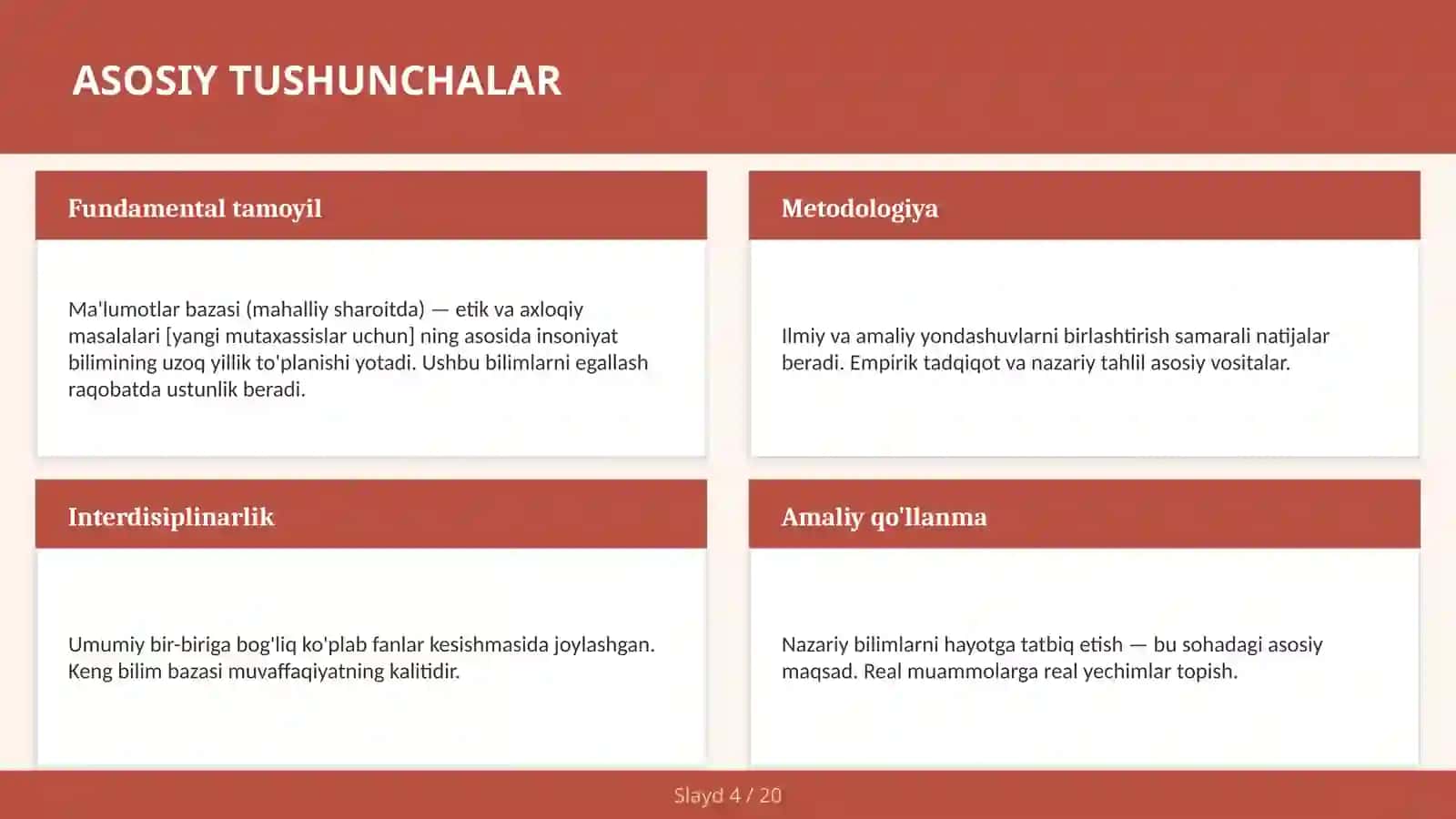 MA'LUMOTLAR BAZASI (MAHALLIY SHAROITDA) — ETIK VA AXLOQIY MASALALARI [YANGI MUTAXASSISLAR UCHUN] 4
