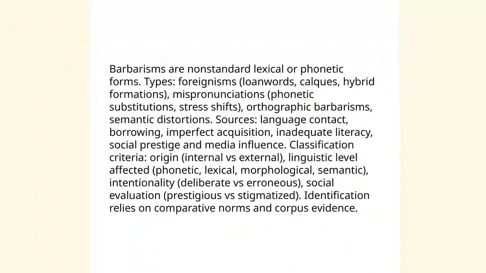 SOCIALLY MARKED VOCABULARY: BARBARISMS, JARGON, SLANG, EUPHEMISM, AND TABOO 4