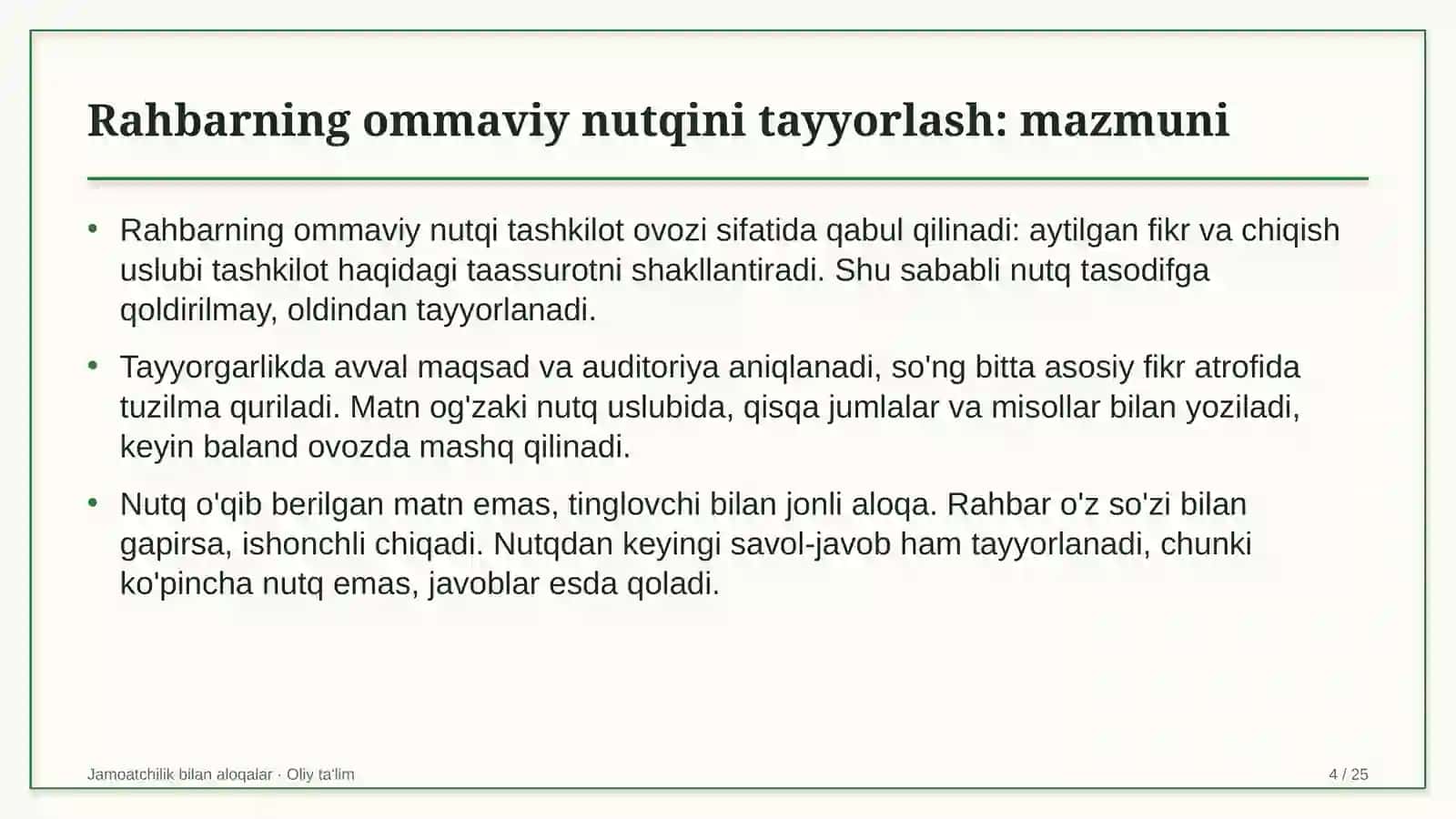 uy joy mulkdorlari shirkatlarida rahbarning ommaviy nutqini tayyorlash 1411 4