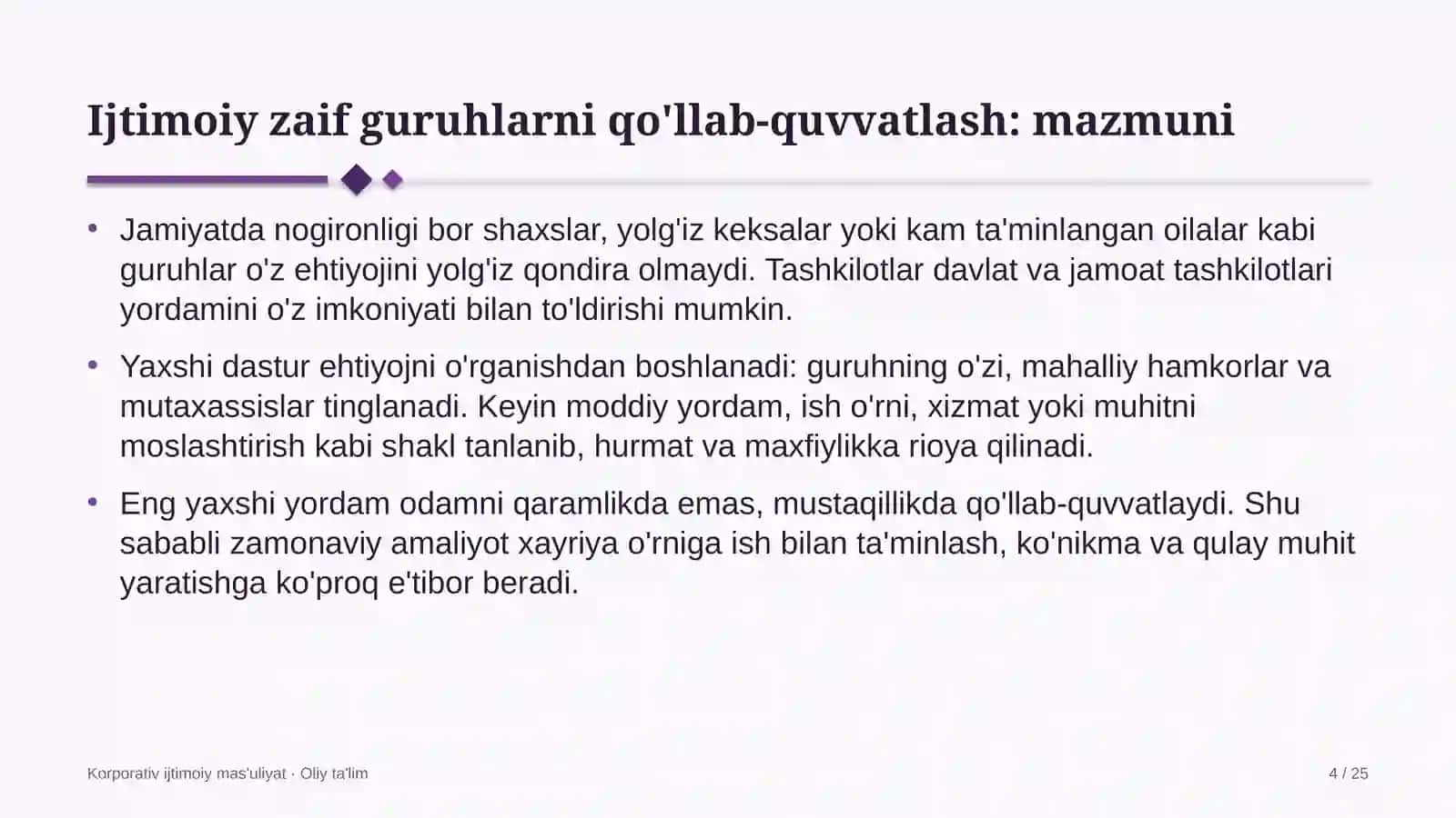 metall konstruksiyalar zavodlarida ijtimoiy zaif guruhlarni qo'llab quvvatlash 4390 4