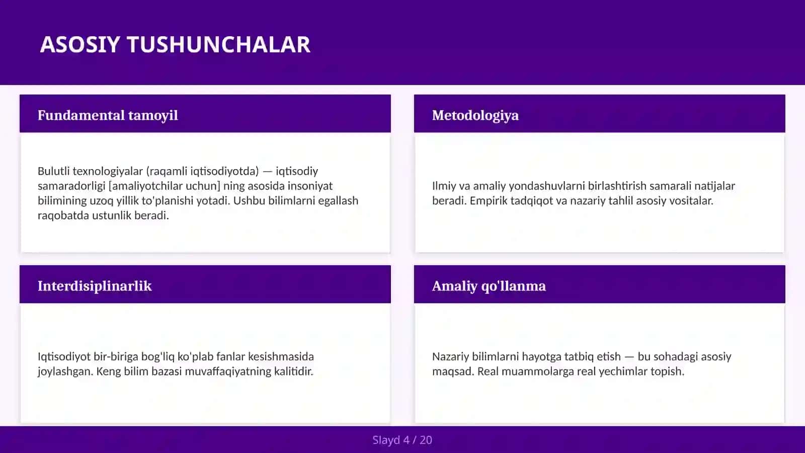 Bulutli texnologiyalar (raqamli iqtisodiyotda) — iqtisodiy samaradorligi [amaliyotchilar uchun] 4