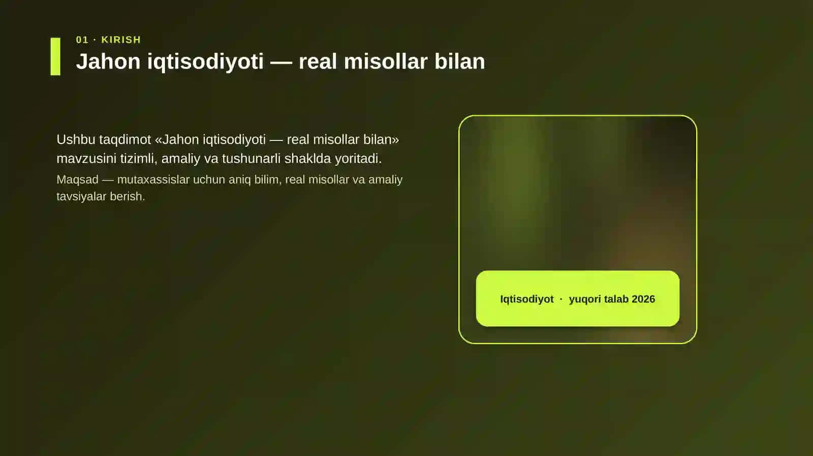 Jahon iqtisodiyoti — real misollar bilan 4