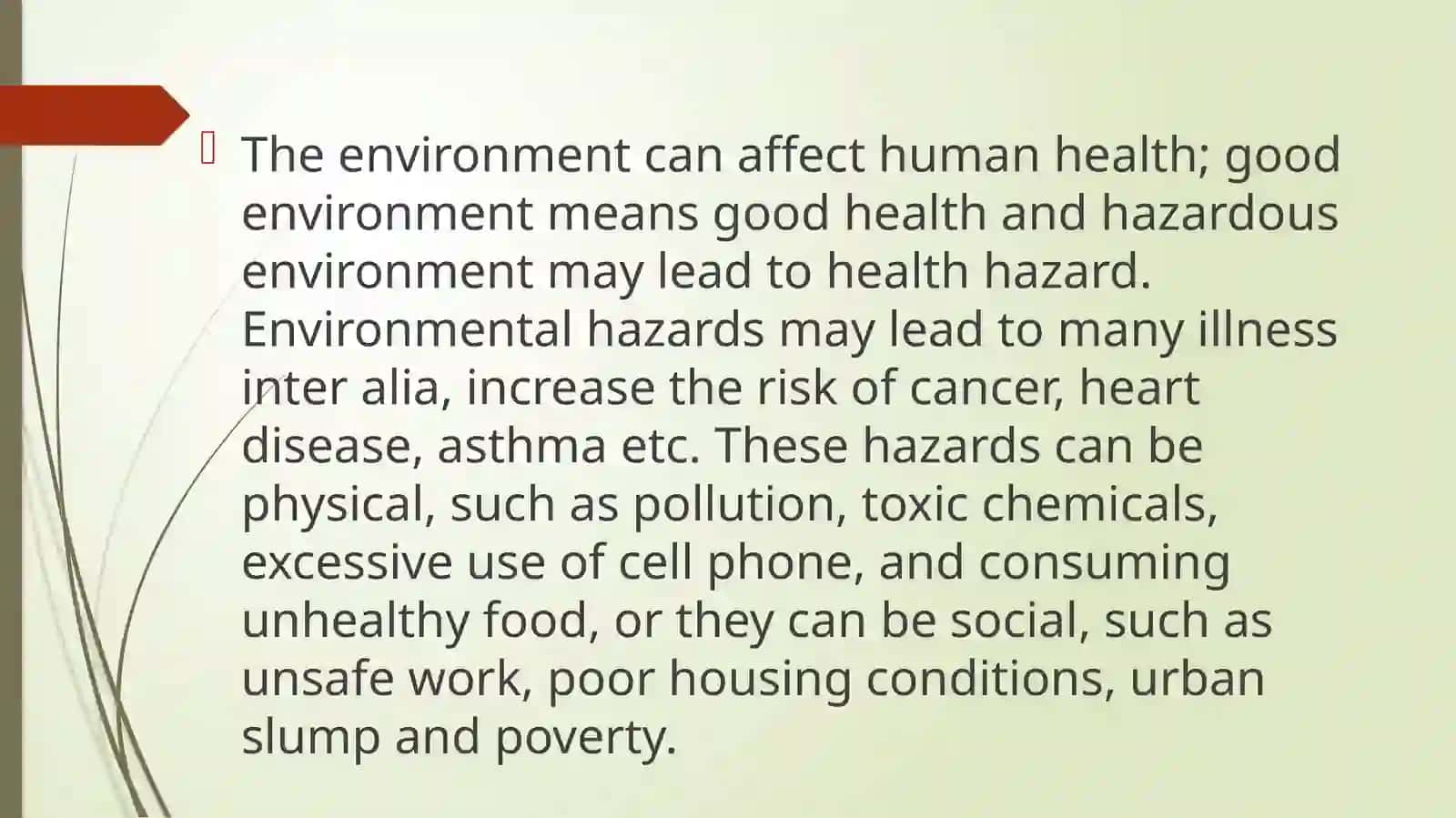 Environment and human beings 4