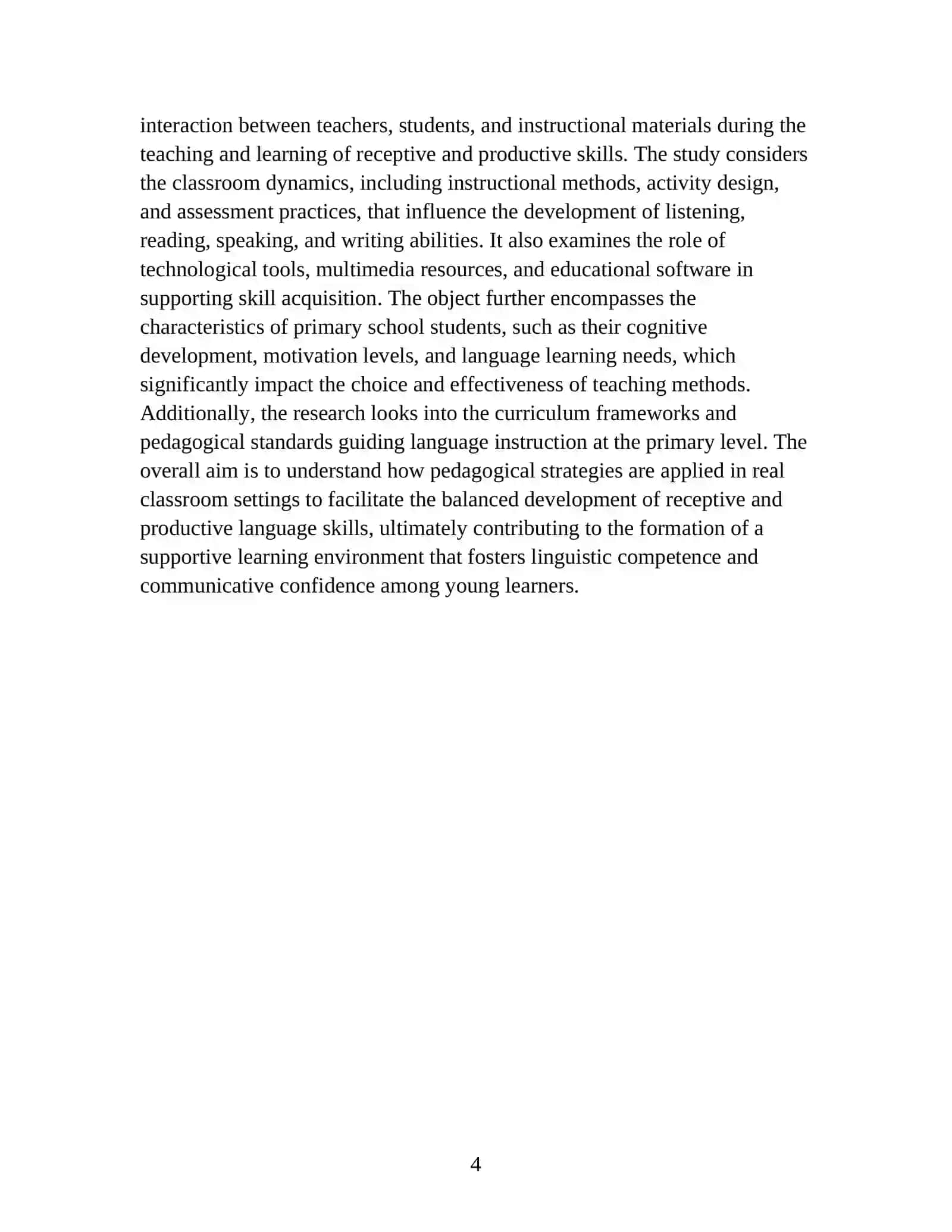 METHODS OF TEACHING RECEPTIVE AND PRODUCTIVE 4