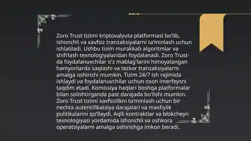 Zoro Trust xavfsizlik tizimi 4